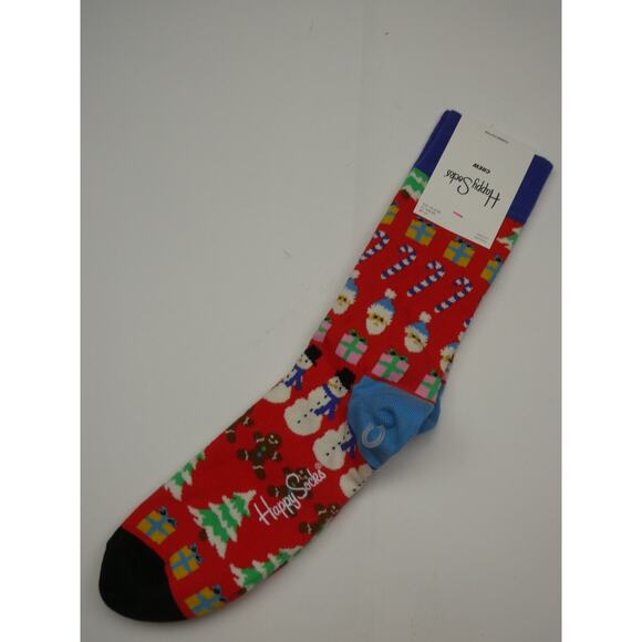 HAPPY SOCKS Christmas crew sock, size 7.5-11.5, brand new - Picture 1 of 1